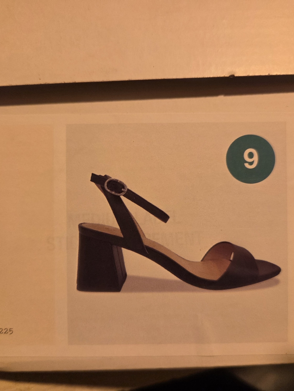 a new day Black Block Heel Ankle-Strap Sandal